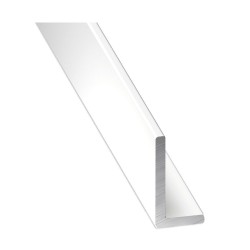 Cornière alu laqué blanc 20x15x15mm 2M