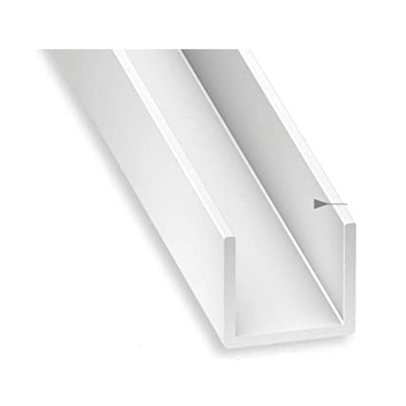 Profil U PVC blanc 62x87x62x12mm int.63 1m