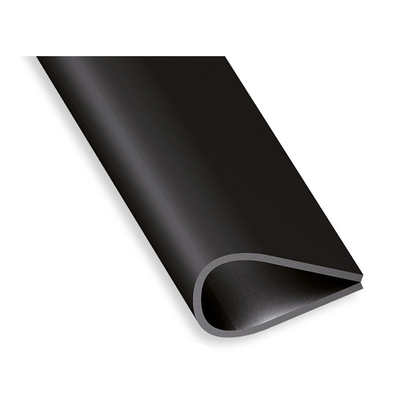 Serre feuillet PVC noir 2M