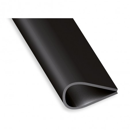 Serre feuillet PVC noir 2M