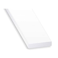 P50 Plat 25mm PVC blc 1M
