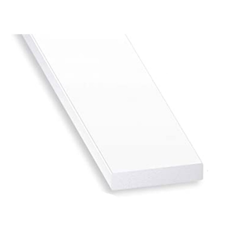 P50 Plat 25mm PVC blc 1M