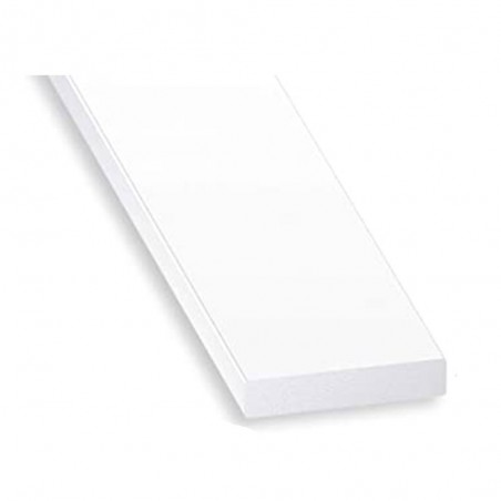P50 Plat 25mm PVC blc 1M