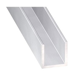 Cornière alu anodisé incolore 15x10x1mm 1m