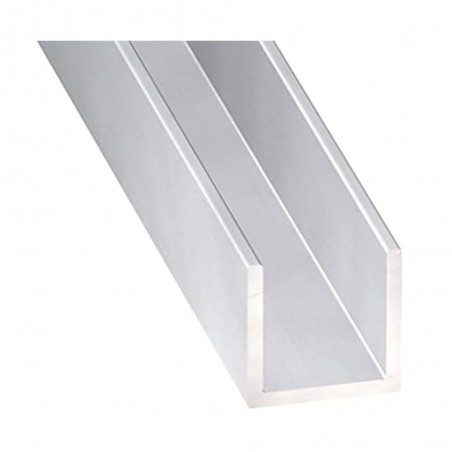 Cornière alu anodisé incolore 15x10x1mm 1m