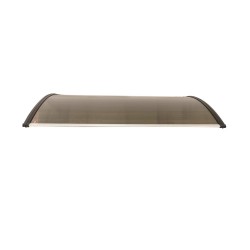 Auvent polycarbonate bronze 150x100cm