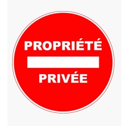 Panneau PVC Sens interdit