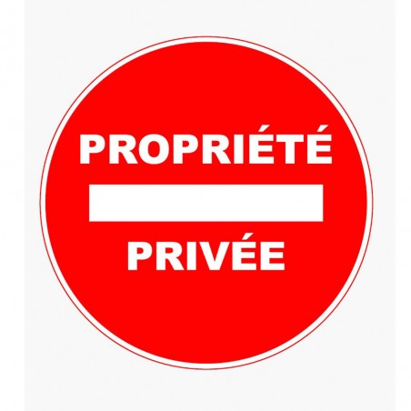 Panneau PVC Sens interdit