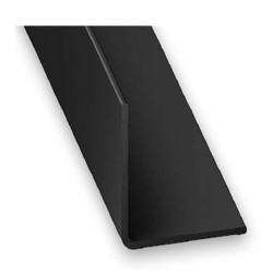 Cornière 25x25mm 1MPVC noir uc5