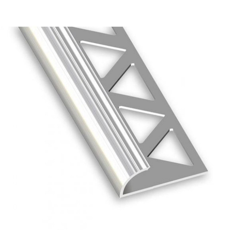 P50 1-4 rond carrelage PVC blanc 10mm 2M50 uc5