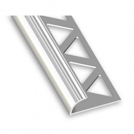 P50 1-4 rond carrelage PVC blanc 10mm 2M50 uc5