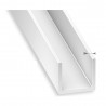 Profil U 10x12x10x1mm 2M PVC blanc uc5