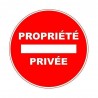 Panneau adhésif : PROPRIETE PRIVEE 280mm PVCbox5