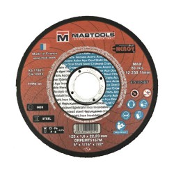 Disque à tronçonner Energy plat 125x1.0x22.23 Ac Inox