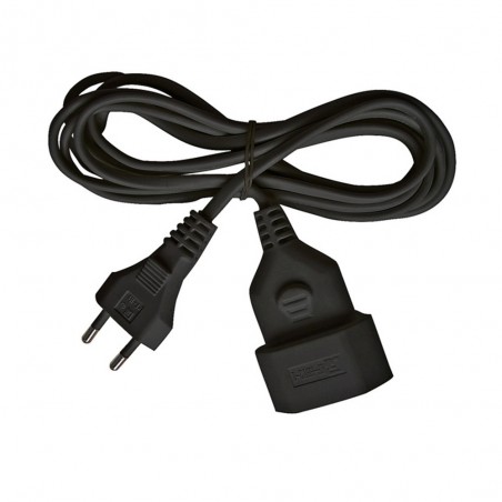 Cordon prolongateur 2P 3M 2x0.75 Noir