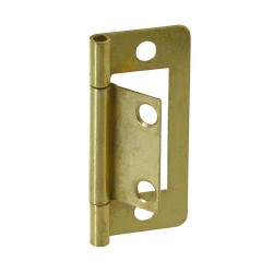 Charnières x2 40x25mm acier laitonné