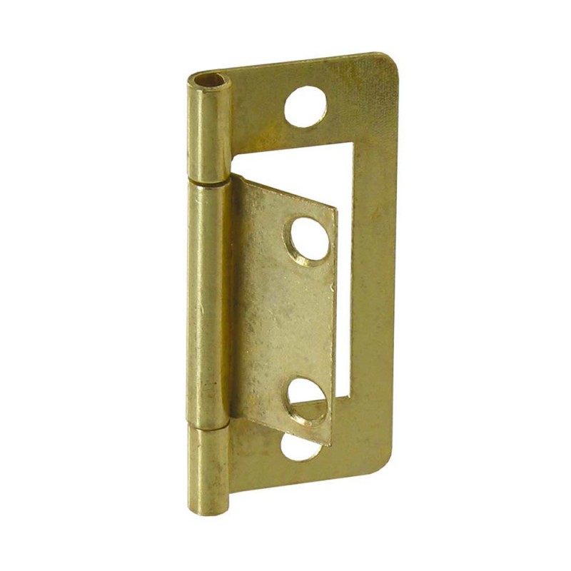 Charnières x2 40x25mm acier laitonné