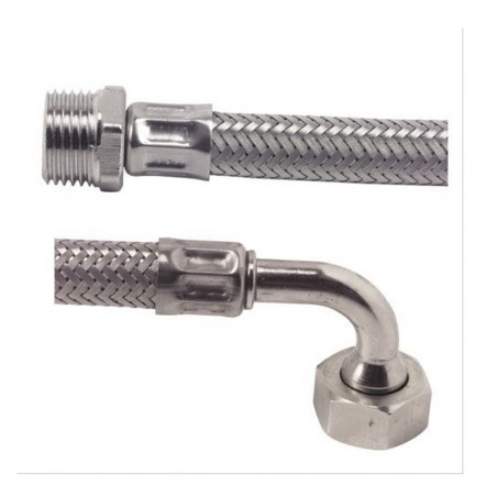 Raccord flexible coudé mâle femelle 3-4 50cm