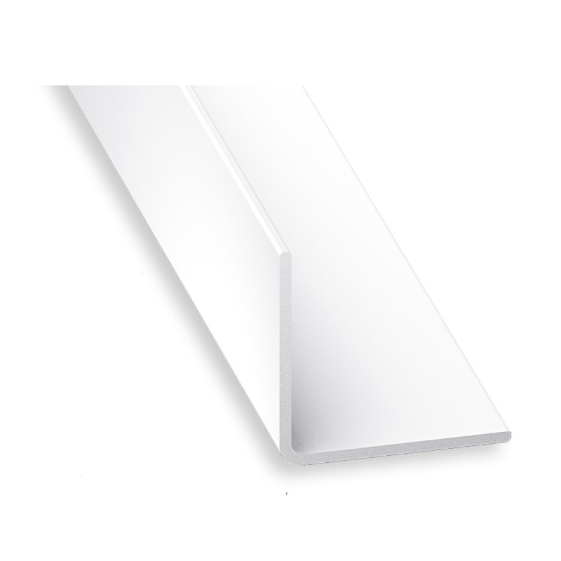 Cornière égale 20mm PVC blanc 2M60