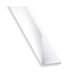 Cornière égale 15mm PVC blanc2M