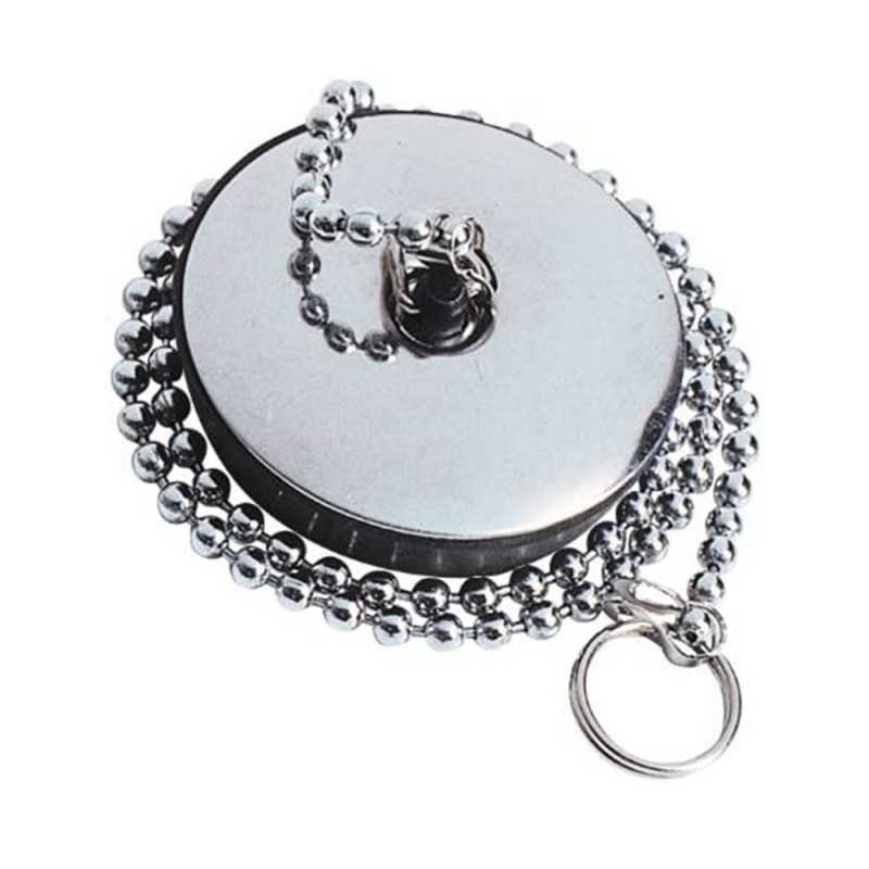 Bouchon D40 lavabo bidet enjoliveur inox