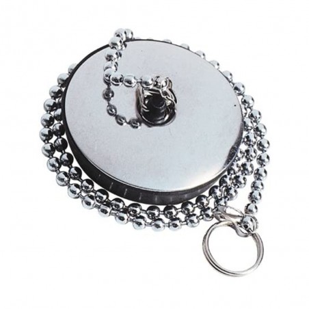 Bouchon D40 lavabo bidet enjoliveur inox