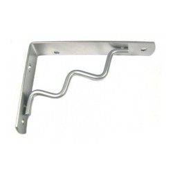 Console Onda 90x120 acier gris argent