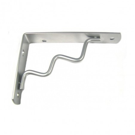 Console Onda 90x120 acier gris argent