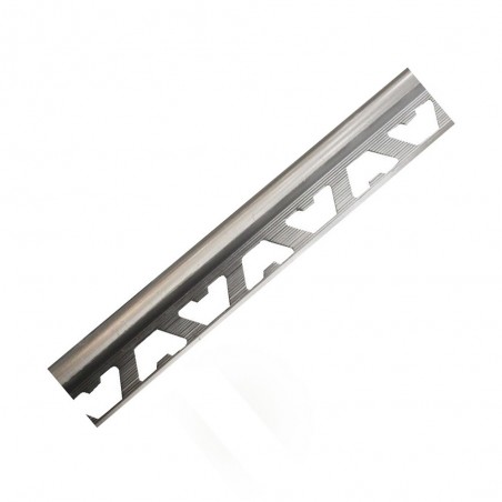 Profil alu 10mm argent brillant 250cm
