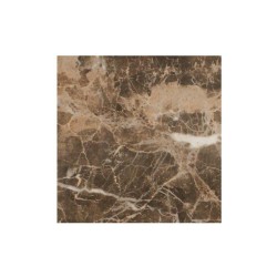 Carrelage sol 59.5x59.5cm grès émaillé lisse brillant marron marbré