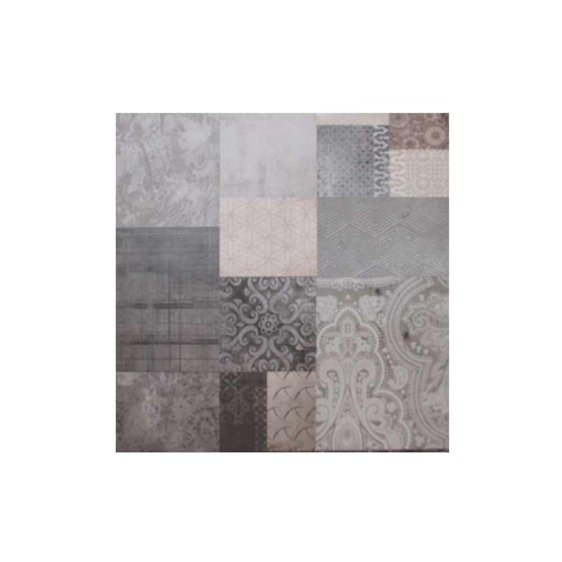 Carrelage sol60X60cm Newtown spotter decor- 1c:4pcs