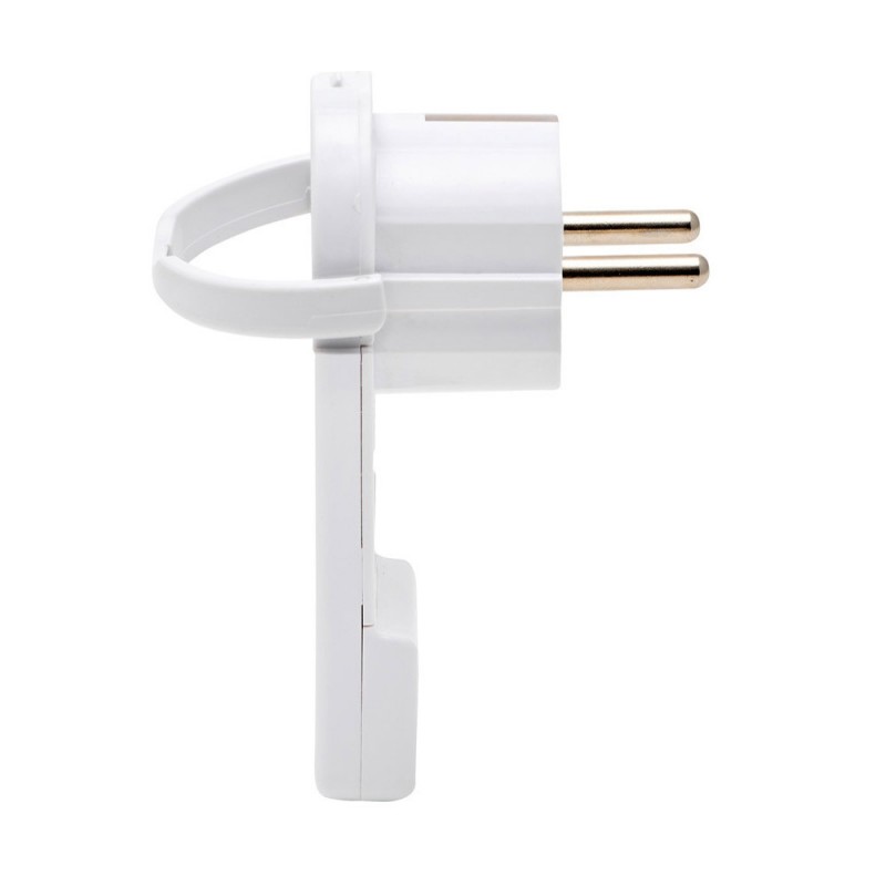 Fiche plate 16A blanc uc10