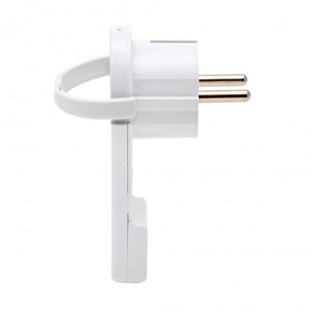 Fiche plate 16A blanc uc10