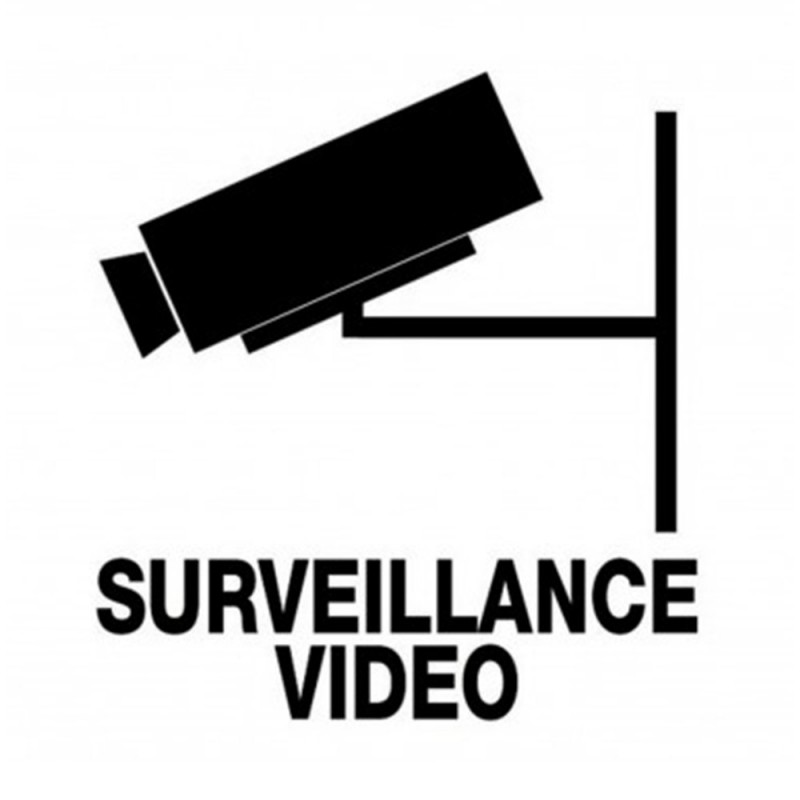Etiquette adh Surveillance vidéo 115mm²