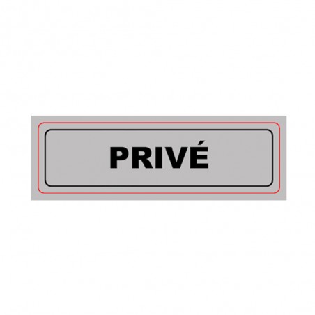 Panneau : PRIVÉ 170x50mm PVCbox10