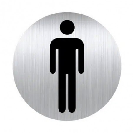 Adhésif D80 alu : TOILETTES HOMMES box5