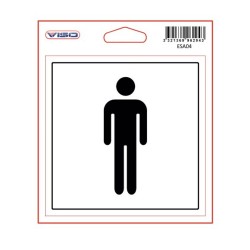 Adhésif TOILETTES HOMMES 115x115 box10