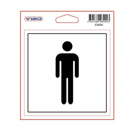 Adhésif TOILETTES HOMMES 115x115 box10