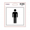 Adhésif TOILETTES HOMMES 115x115 box10