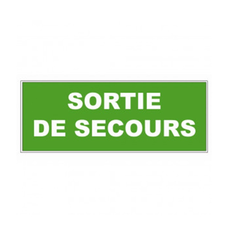 Panneau PVC Sortie de secours
