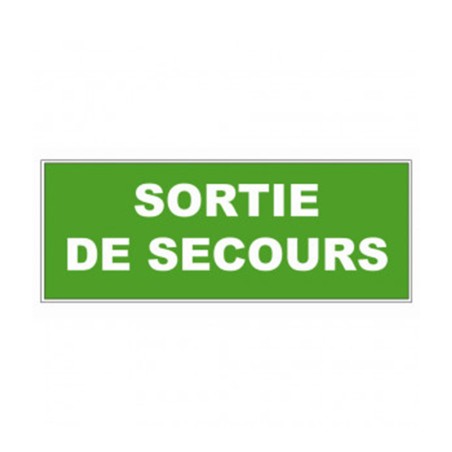 Panneau PVC Sortie de secours