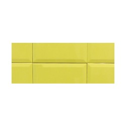 Carrelage mural 10X20cmAmarillo biselado brillant