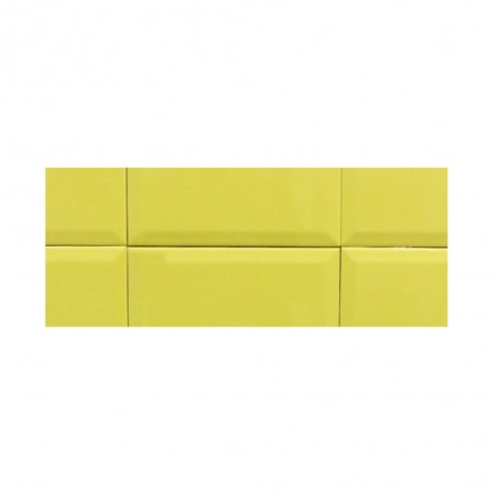 Carrelage mural 10X20cmAmarillo biselado brillant