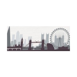 Carrelage mural 20x60cmSky london dec