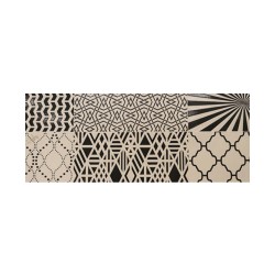 Carrelage mural20x60cmCamaleonto mix negro dec