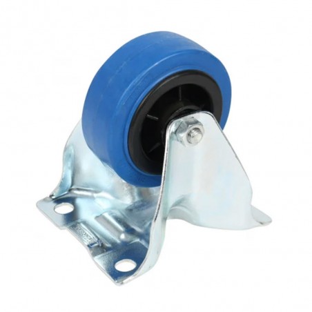 Roulette pleine fixe D80mm 100Kg