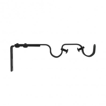 Supports x2 Ext dble D20 noir mat UV6