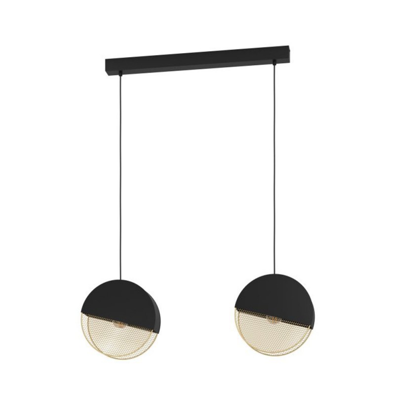 Suspensionnoir-doré 2X E27MUMBLES40W H110