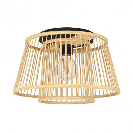 Plafonnierbois-natureHYKEHAM E27 40W D380 H210