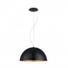 Suspension noir cuivre E27 GAETANO 160W d530 h1500